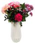 Preview: Blumenvase Dekovase Vase mit Rillen-Relief für Schnitt-/ Trockenblumen